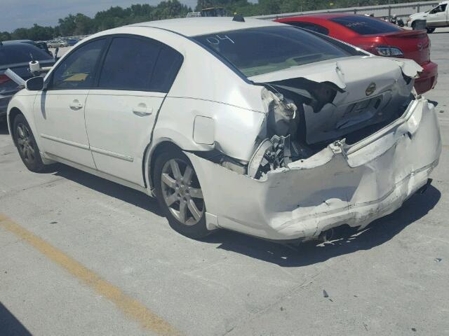 1N4BA41E64C844870 - 2004 NISSAN MAXIMA SE WHITE photo 3