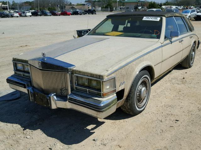 1G6KS6985FE825156 - 1985 CADILLAC SEVILLE BEIGE photo 2