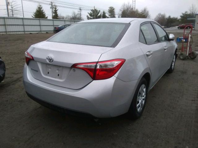 2T1BURHEXGC728975 - 2016 TOYOTA COROLLA L SILVER photo 4