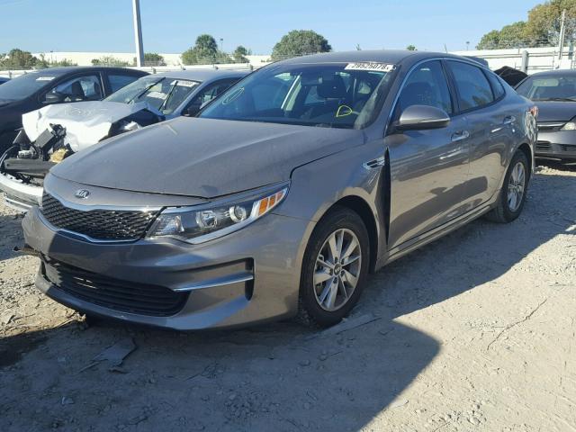 5XXGT4L30JG198680 - 2018 KIA OPTIMA LX GRAY photo 2