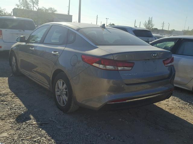 5XXGT4L30JG198680 - 2018 KIA OPTIMA LX GRAY photo 3