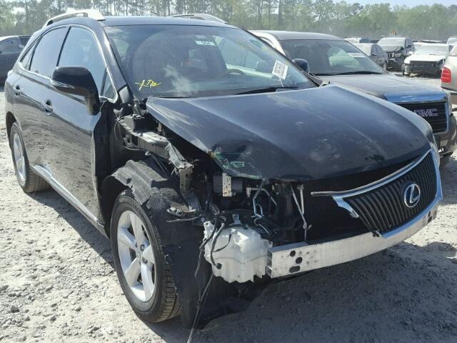 2T2ZK1BA5CC081404 - 2012 LEXUS RX 350 BLACK photo 1