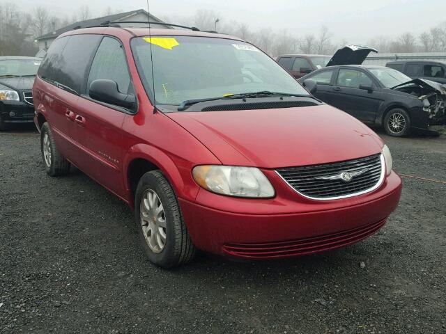 2C4GP74L11R295379 - 2001 CHRYSLER TOWN & COU RED photo 1