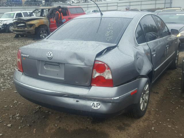 WVWPD63B53P433747 - 2003 VOLKSWAGEN PASSAT GLS GRAY photo 4