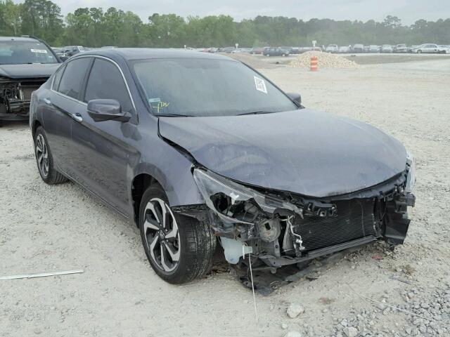 1HGCR2F86HA031031 - 2017 HONDA ACCORD EXL GRAY photo 1