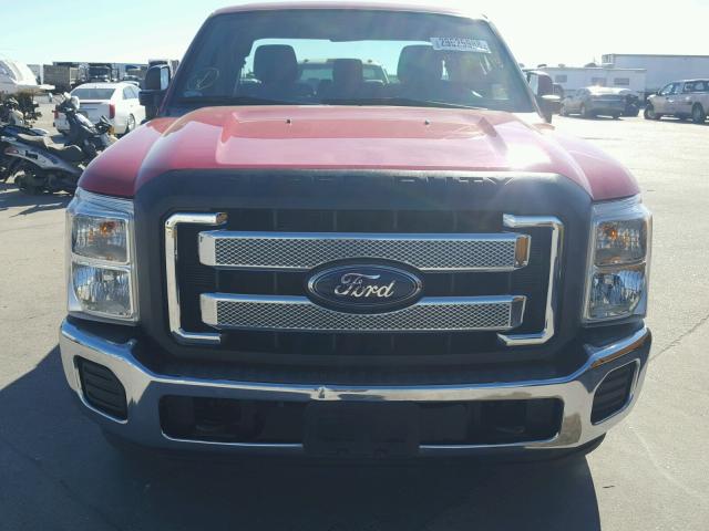 1FT7X2A60DEA91112 - 2013 FORD F250 SUPER RED photo 9