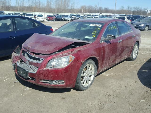 1G1ZE5EBXAF139852 - 2010 CHEVROLET MALIBU LTZ წითელი ფოტო 2