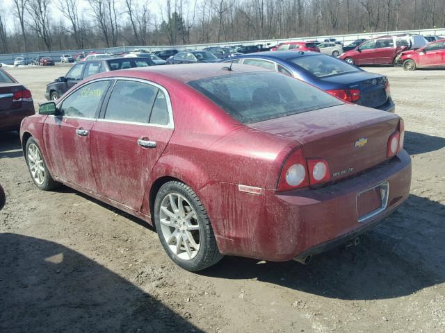 1G1ZE5EBXAF139852 - 2010 CHEVROLET MALIBU LTZ წითელი ფოტო 3