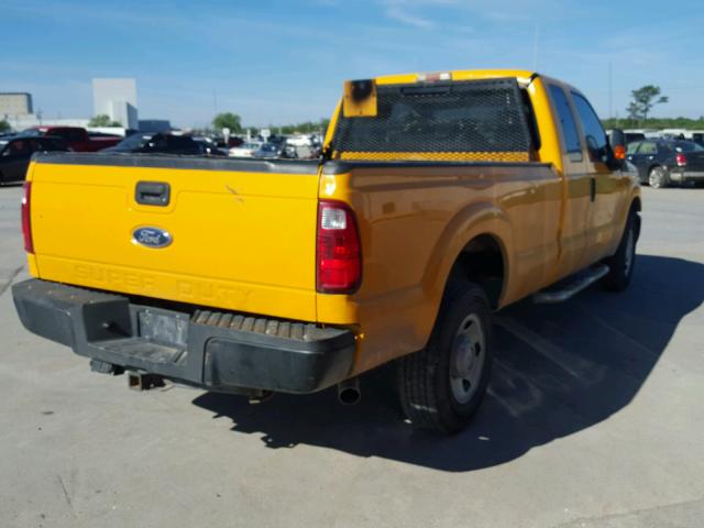1FT7X2A63CEA42968 - 2012 FORD F250 SUPER YELLOW photo 4
