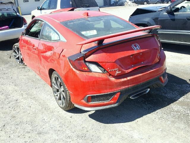 2HGFC3A51HH750044 - 2017 HONDA CIVIC SI RED photo 3