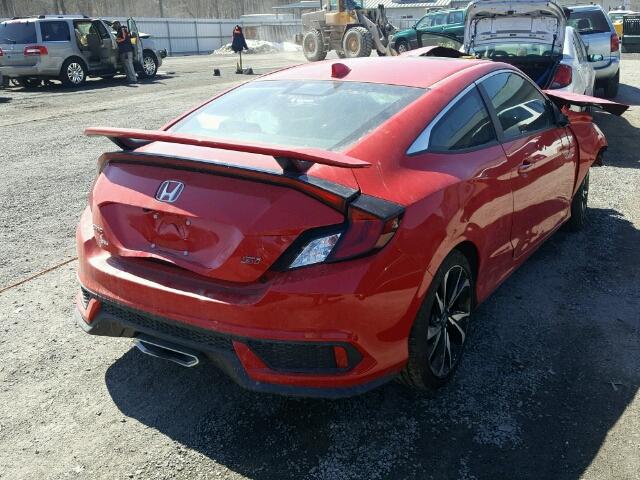 2HGFC3A51HH750044 - 2017 HONDA CIVIC SI RED photo 4