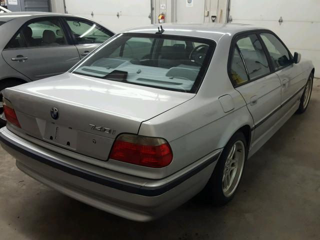 WBAGG83421DN82066 - 2001 BMW 740 I AUTO SILVER photo 4