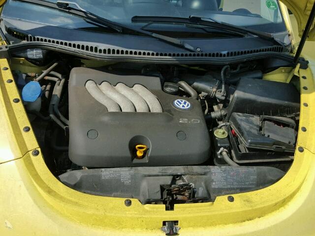 3VWCC21C2XM424499 - 1999 VOLKSWAGEN NEW BEETLE 黄色 照片 7