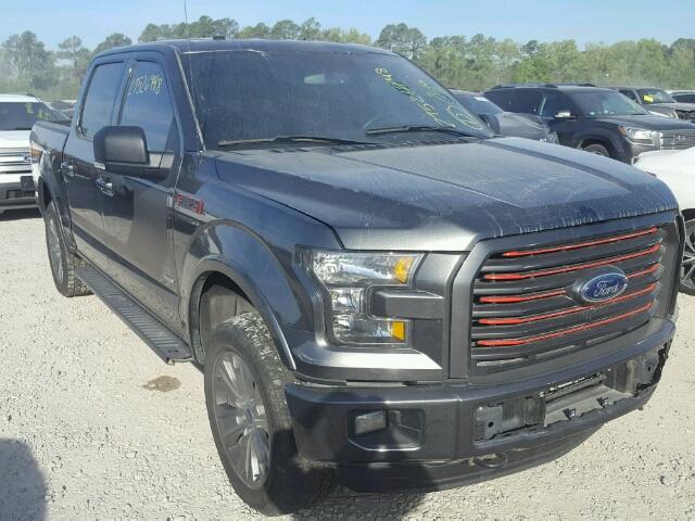 1FTEW1EG7GFC83634 - 2016 FORD F150 SUPER GRAY photo 1