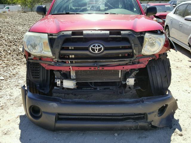 5TEJU62N28Z569836 - 2008 TOYOTA TACOMA DOU BURGUNDY photo 9