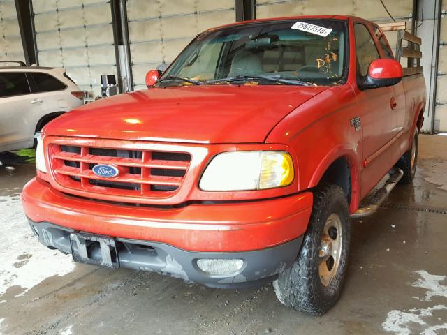 2FTRX18WXXCA99205 - 1999 FORD F150 RED photo 2