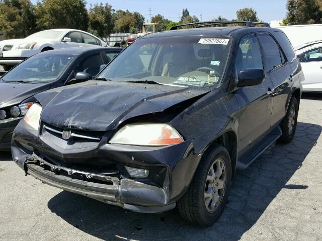 2HNYD18842H524509 - 2002 ACURA MDX TOURIN BLACK photo 2