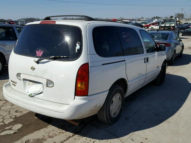 4N2XN11T2XD810972 - 1999 NISSAN QUEST SE WHITE photo 4