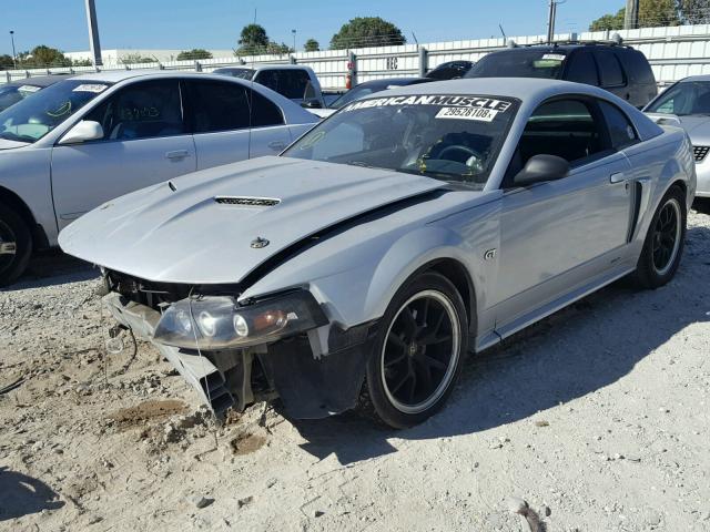1FAFP42X52F106568 - 2002 FORD MUSTANG GT GRAY photo 2