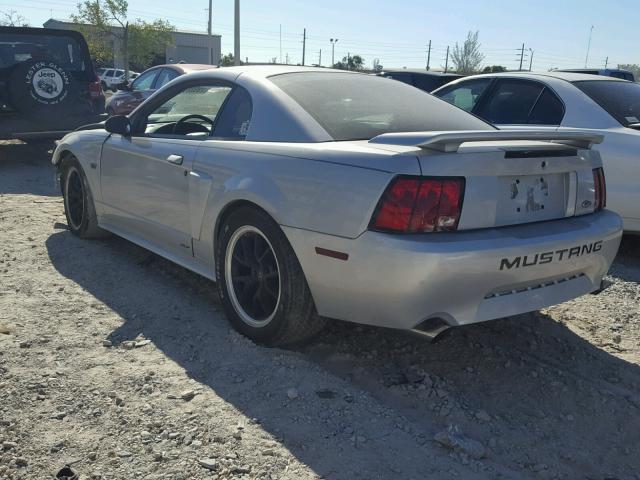 1FAFP42X52F106568 - 2002 FORD MUSTANG GT GRAY photo 3