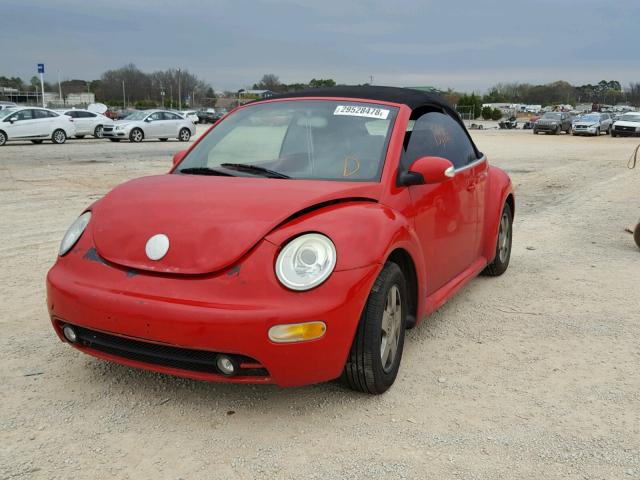 3VWCD21Y54M308945 - 2004 VOLKSWAGEN NEW BEETLE 红色 照片 2