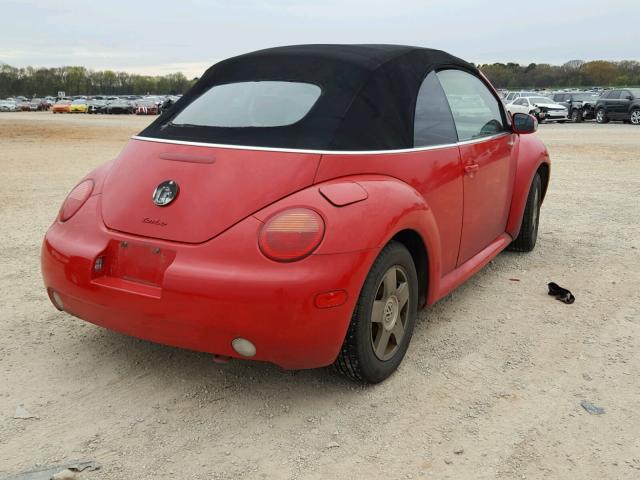 3VWCD21Y54M308945 - 2004 VOLKSWAGEN NEW BEETLE 红色 照片 4