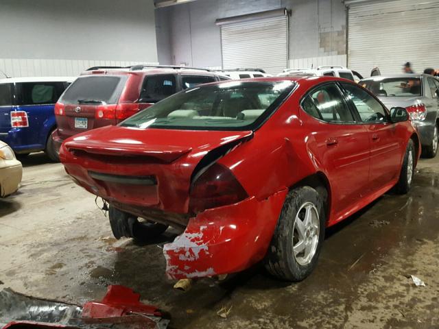 2G2WP552X71218298 - 2007 PONTIAC GRAND PRIX RED photo 4