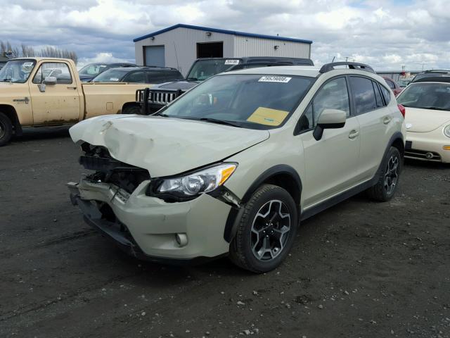 JF2GPAGC4E8282735 - 2014 SUBARU XV CROSSTR CREAM photo 2