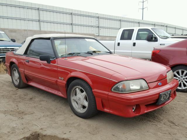 1FABP45EXKF255518 - 1989 FORD MUSTANG GT RED photo 1