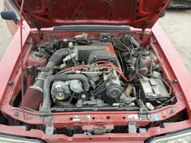 1FABP45EXKF255518 - 1989 FORD MUSTANG GT RED photo 7