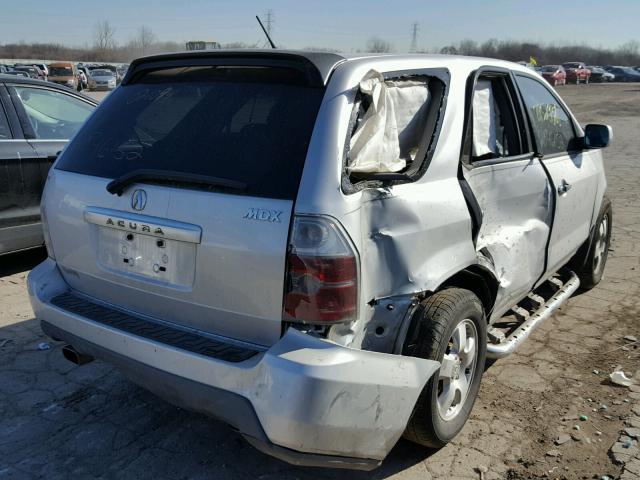 2HNYD182X4H553592 - 2004 ACURA MDX SILVER photo 4