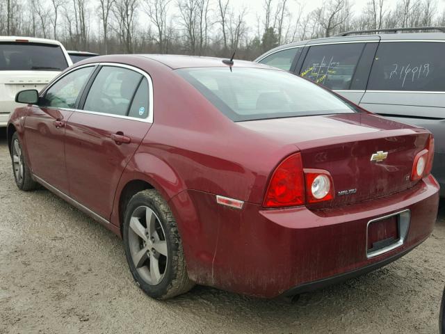 1G1ZJ57B98F249178 - 2008 CHEVROLET MALIBU 2LT RED photo 3