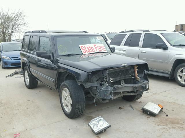 1J8HG48NX6C337474 - 2006 JEEP COMMANDER BLACK photo 1