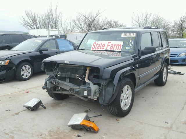 1J8HG48NX6C337474 - 2006 JEEP COMMANDER BLACK photo 2