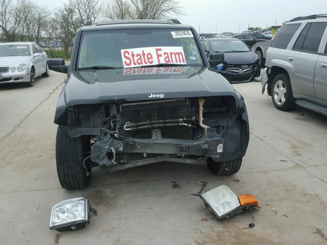 1J8HG48NX6C337474 - 2006 JEEP COMMANDER BLACK photo 9