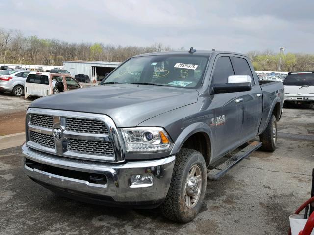 3C6UR5FL2DG607595 - 2013 RAM 2500 LARAM SILVER photo 2