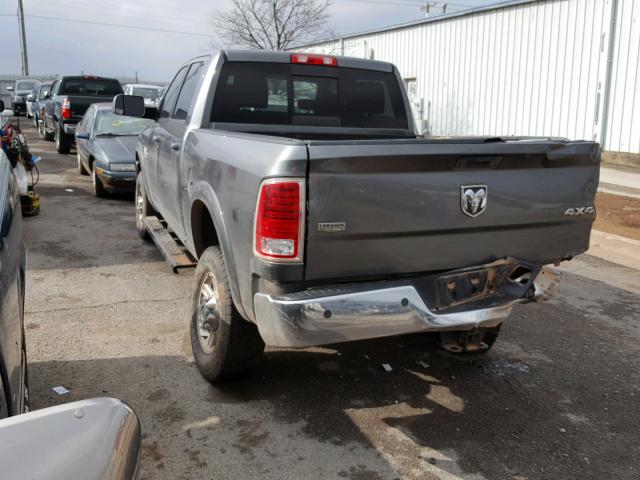 3C6UR5FL2DG607595 - 2013 RAM 2500 LARAM SILVER photo 3