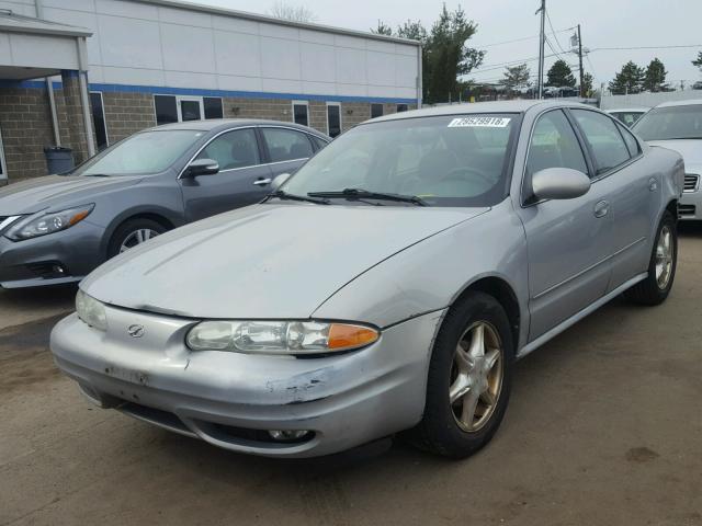 1G3NF52E8YC434414 - 2000 OLDSMOBILE ALERO GLS SILVER photo 2