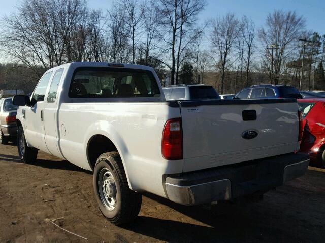 1FTSX20538EA51096 - 2008 FORD F250 SUPER WHITE photo 3