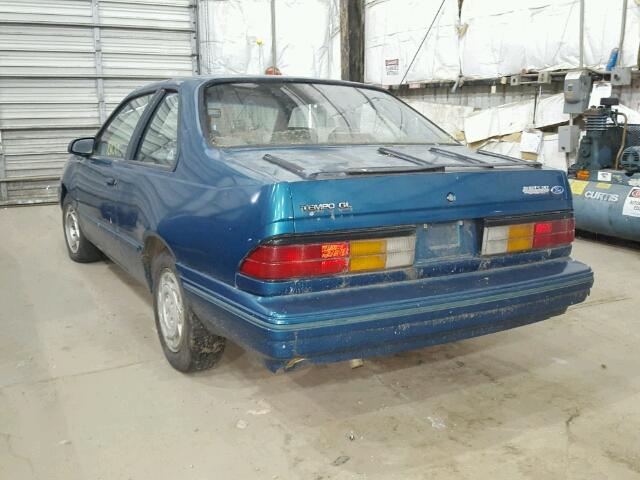 1FAPP31X7PK210865 - 1993 FORD TEMPO GL GREEN photo 3