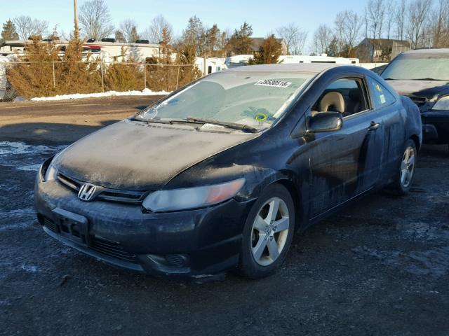 2HGFG12928H525299 - 2008 HONDA CIVIC EXL BLACK photo 2