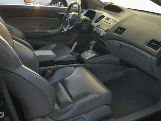 2HGFG12928H525299 - 2008 HONDA CIVIC EXL BLACK photo 5