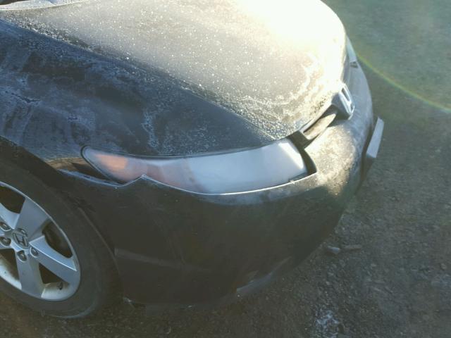 2HGFG12928H525299 - 2008 HONDA CIVIC EXL BLACK photo 9