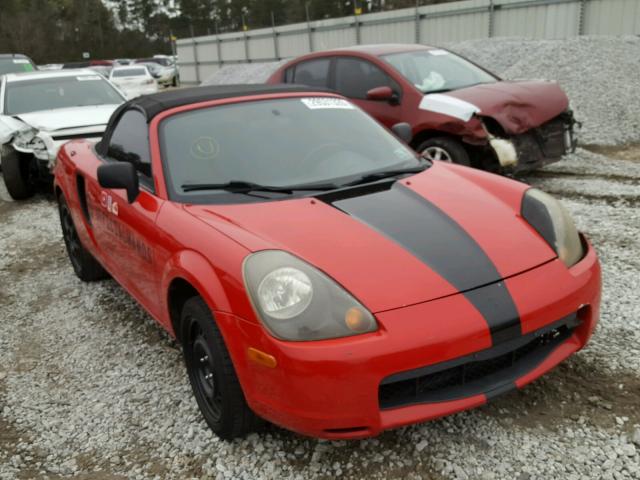 JTDFR3200Y0014541 - 2000 TOYOTA MR2 SPYDER RED photo 1