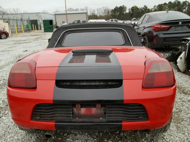 JTDFR3200Y0014541 - 2000 TOYOTA MR2 SPYDER RED photo 9