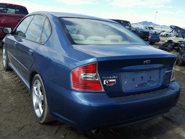 4S3BL616077206068 - 2007 SUBARU LEGACY 2.5 BLUE photo 3