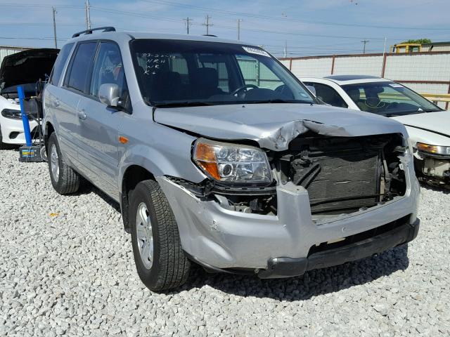 5FNYF28278B025266 - 2008 HONDA PILOT VP SILVER photo 1