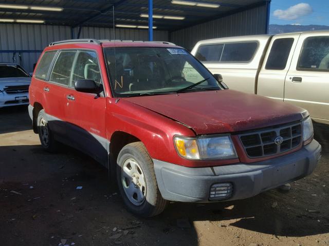 JF1SF635XYH730714 - 2000 SUBARU FORESTER L RED photo 1