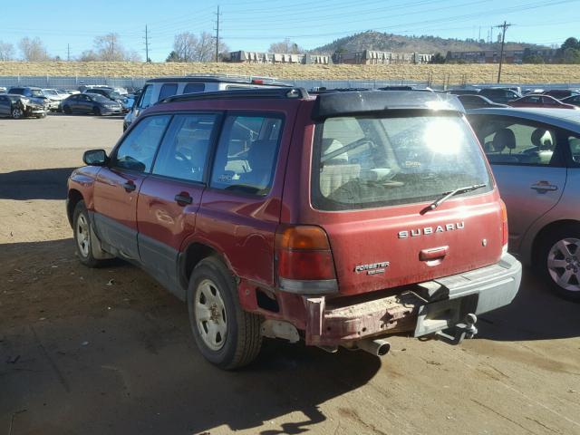 JF1SF635XYH730714 - 2000 SUBARU FORESTER L RED photo 3