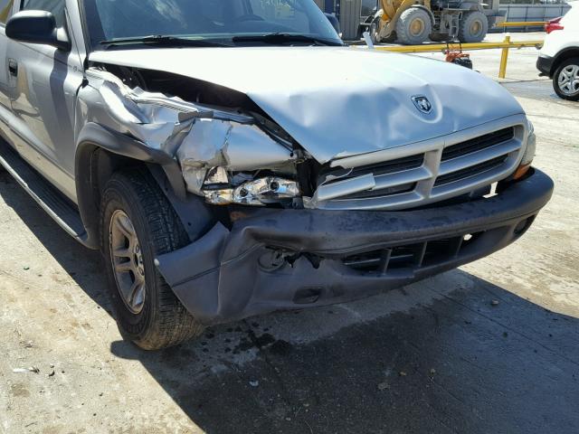 1D4HS38N43F583062 - 2003 DODGE DURANGO SP SILVER photo 9